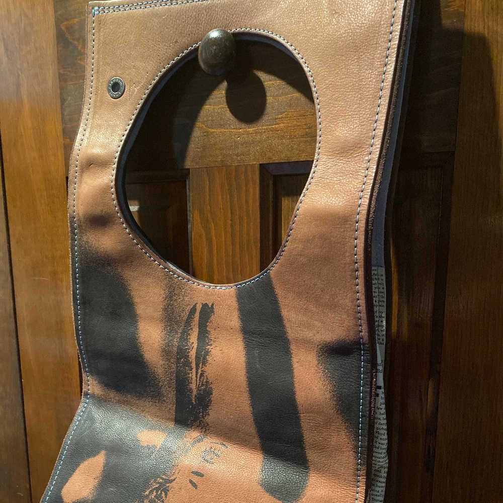 Rare ransom & scout “lunch bag” handbag. Brown & black